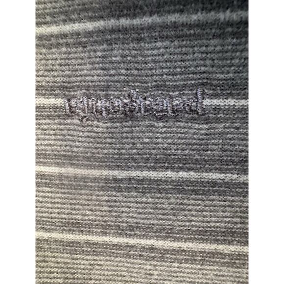 PATAGONIA Striped Fleece Pull Over Kids XXL Base Layer 1/4 Zip Mock Neck Gray - Picture 8 of 13